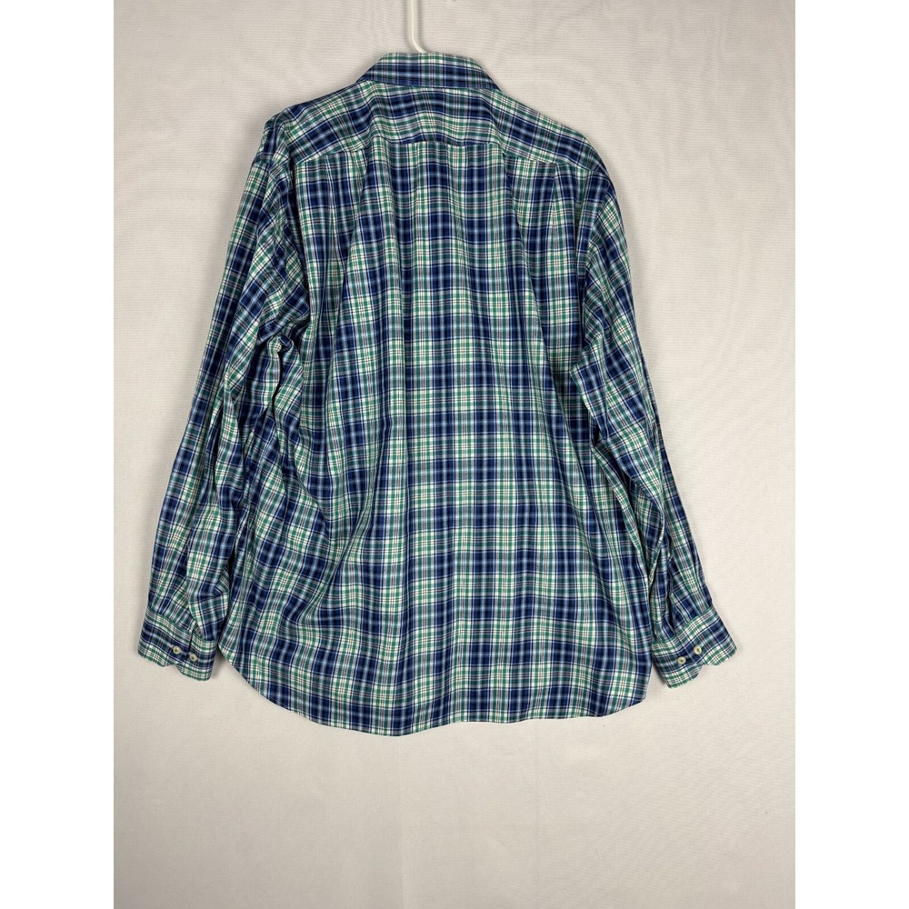 Peter Millar Shirt Mens XL Plaid 100% Cotton Button Up‎ Long Sleeve Casual - Picture 5 of 8